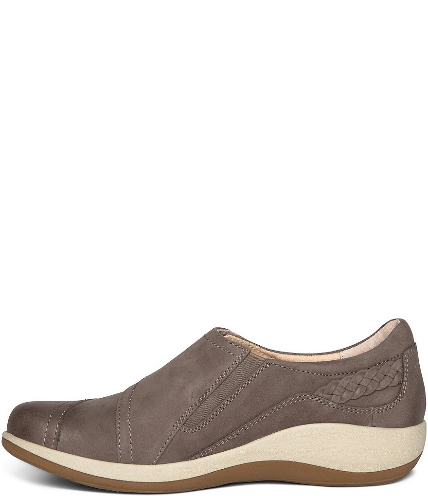 Aetrex Karina Monk Strap Leather Loafers