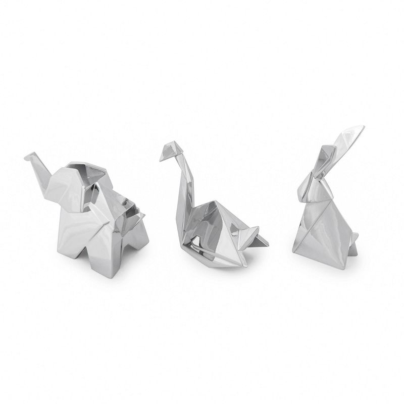 3pk Origami Ring Holder Stand Chrome - Umbra