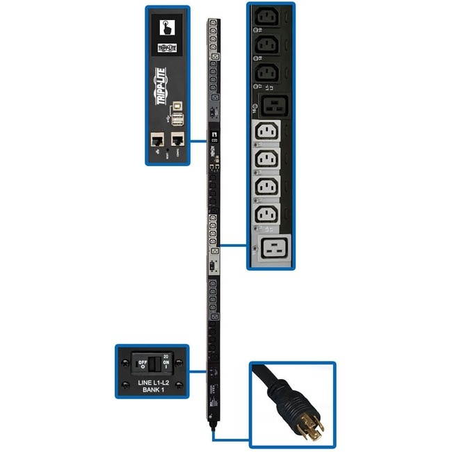 PDU3Ph Swtched 208V 240V