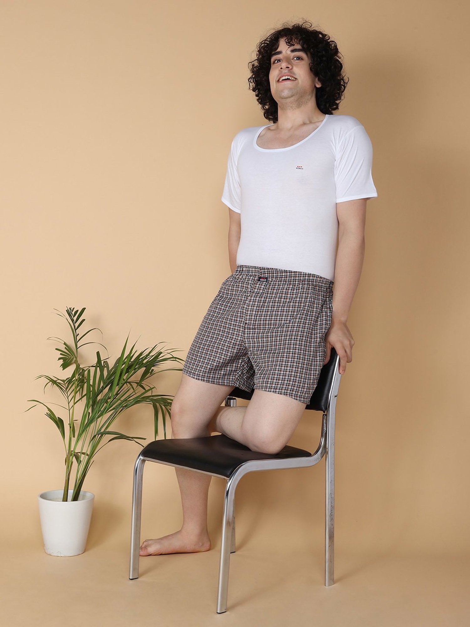 LUX Venus Assorted Check Boxers