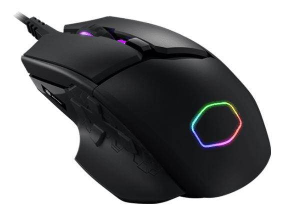 Cooler Master MasterMouse MM530 Ergonomic Gaming Mouse with Precision 12000 DPI Sensor and Durable PBT Buttons w/ Omron Switches