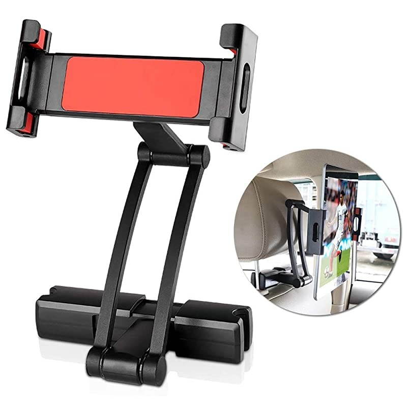 Tablet Holder for Car Ipad Headrest Mount 5-12.9 In Universal Backseat Holder Tablet Car Mount With 360 Degree Rotation for ipad,ipad Air,iPad Mini,Samsung Kindle Fire Galaxy all Tablets