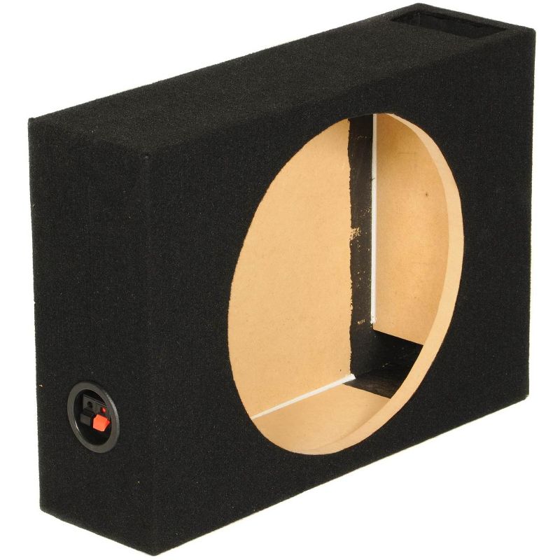 QPower SHALLOW110 Single 10 Inch Vented Shallow Subwoofer Sub Box Enclosure