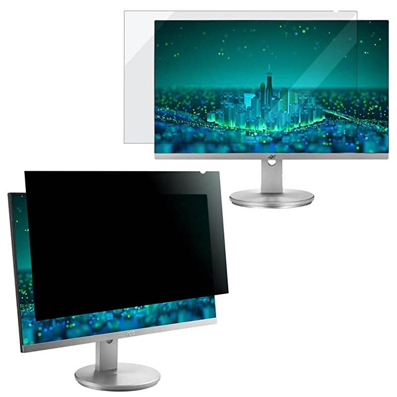 Privacy Screen Filter for 24 Inches Desktop Computer Widescreen Monitor with Aspect Ratio 16:10, Anti Glare and Anti Blue Light Protection (24.0" Widescreen-16:10)