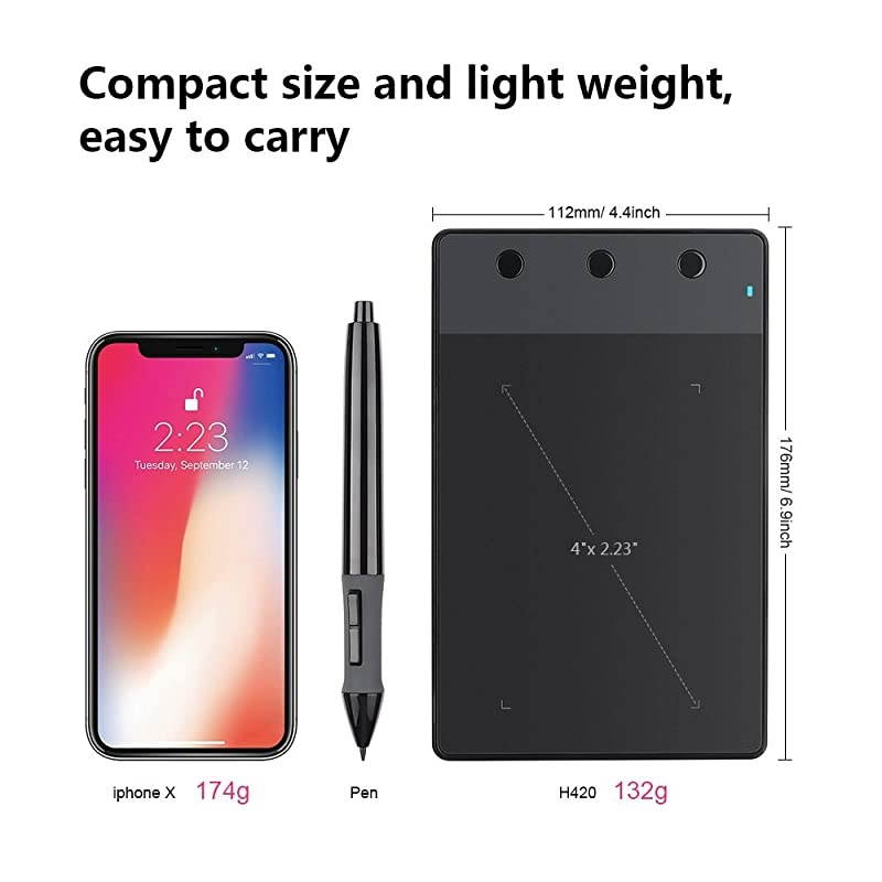 H420 USB Graphics Drawing Tablet Board Kit