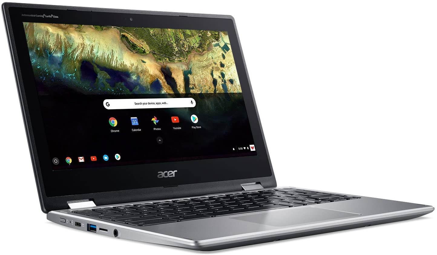 Acer Chromebook Spin 11 CP311-1H-C5PN Convertible Laptop, Celeron N3350, 11.6" HD Touch, 4GB DDR4, 32GB eMMC, Google Chrome
