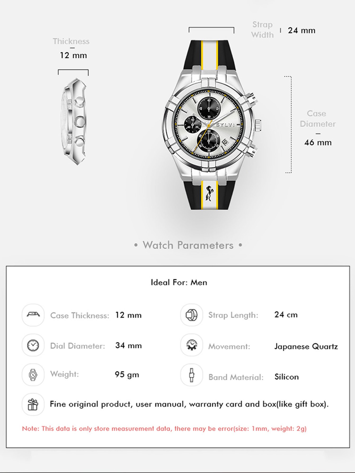 Sylvi NITRONEON 4 Chronograph Watch for Men
