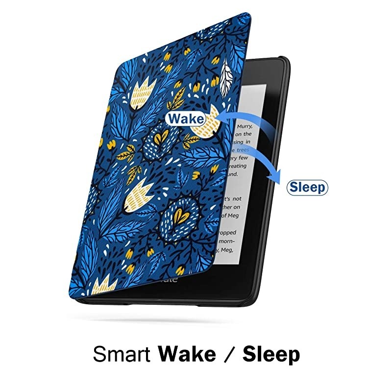 Case Fits Kindle Paperwhite (10th Generation, 2018 Releases), Thinnest Lightest Smart Shell Cover with Auto Wake/Sleep for  Kindle Paperwhite 2018 E-Reader - Black
