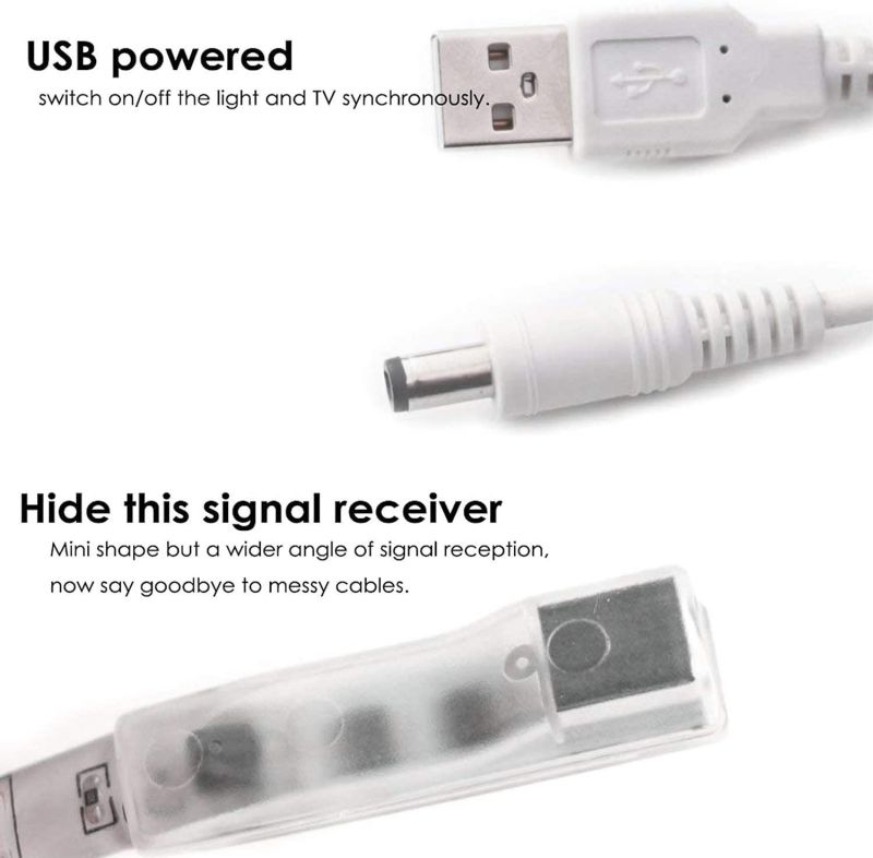 Bason TV LED Backlight 14.76ft USB Led Lights Strip for 60-70 TV/Monitor Backlight LED TV Lights with Remote 4096 DIY Colors TV Bias Lighting for HDTV PCUpdated.