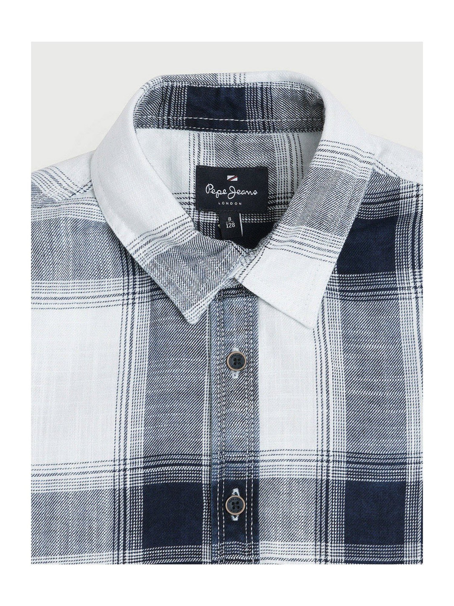 Pepe Jeans Boys Indigo Checks Shirt