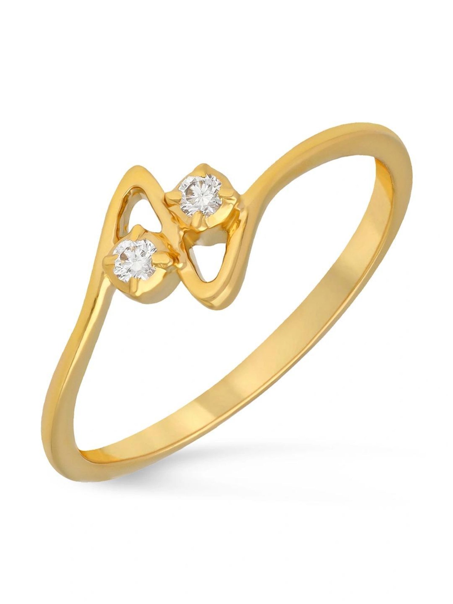 Malabar Gold and Diamonds 22k (916) IGI Certified Diamond Yellow Gold Ring for Women