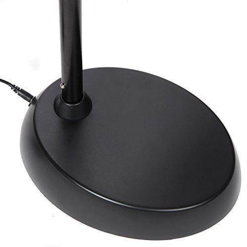 Brightech Litespan LED 2nd Edition Reading & Craft Floor Lamp- Dimmable Light & Adjustable Color Temperature Switch- Standing Pole Light with Gooseneck for Living Room Dorm Bedroom Office Task- Black