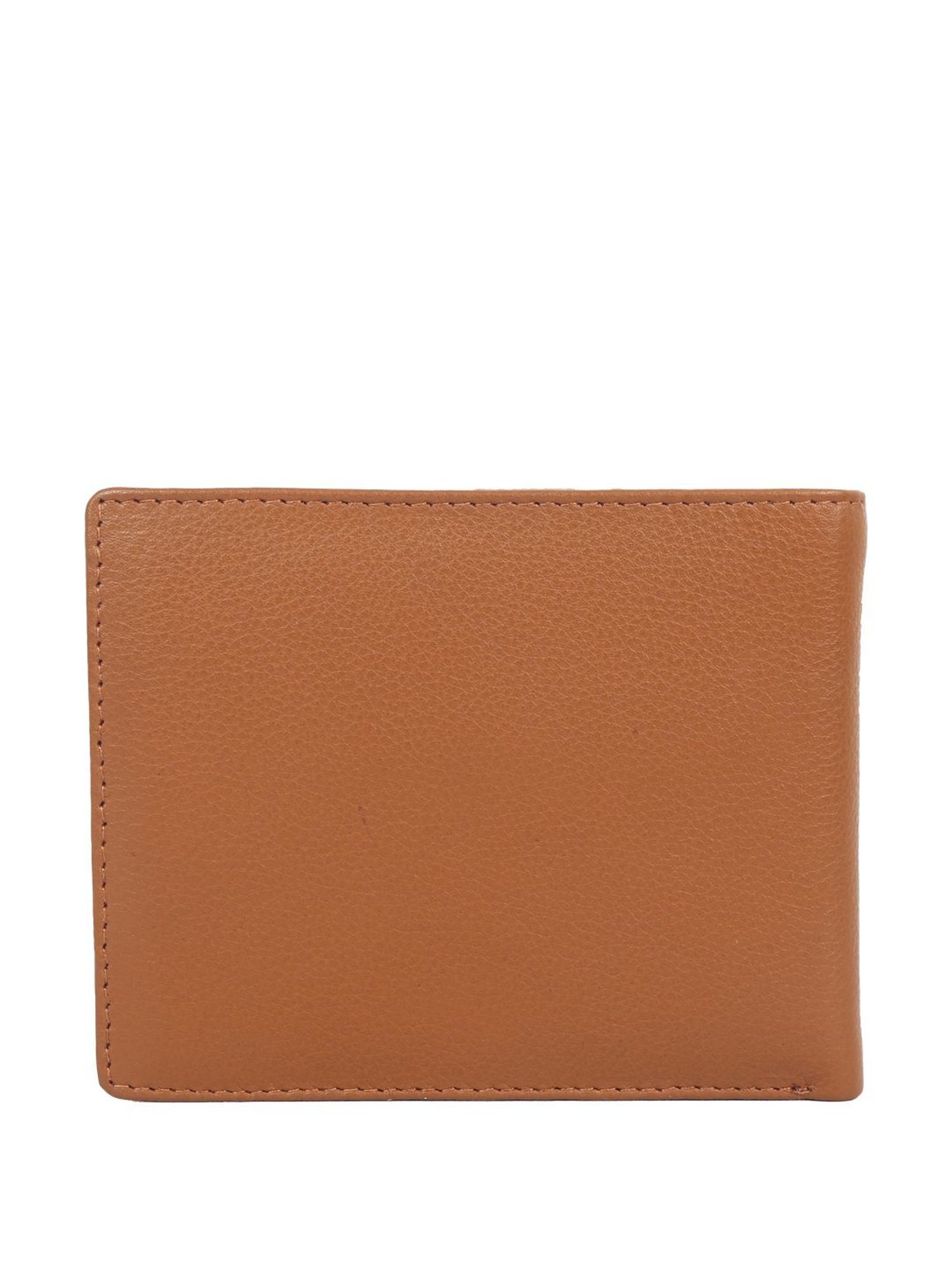 BULCHEE Tan Casual Leather Bi-Fold Wallet for men