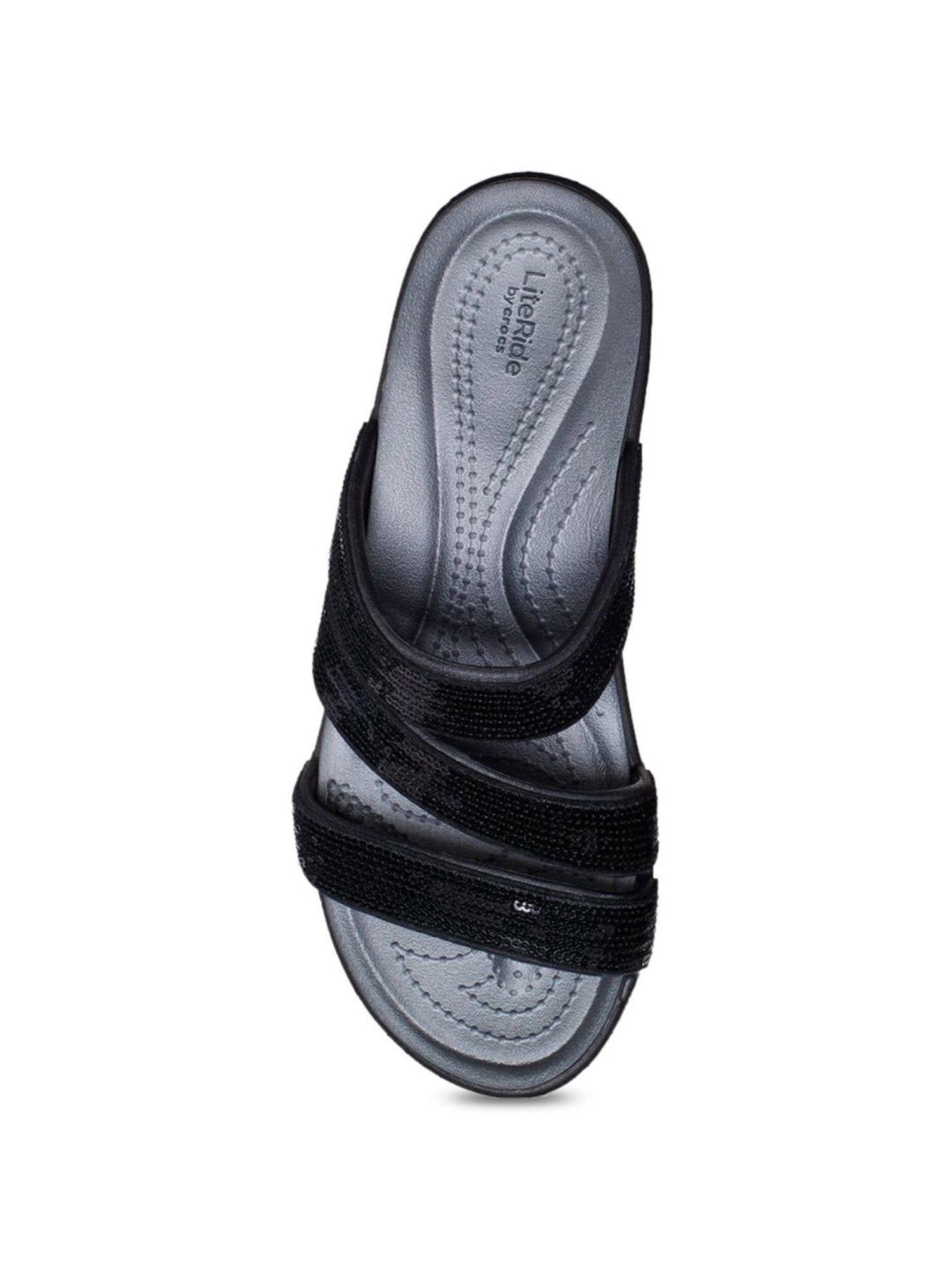 Crocs Women's Boca Black Casual Wedges