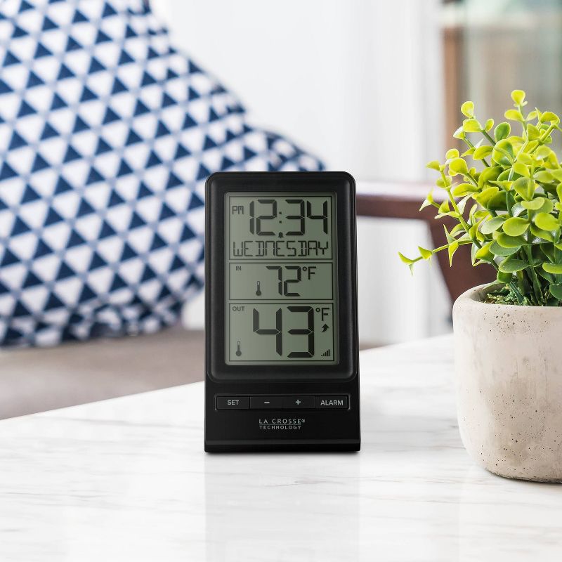 Wireless Temperature Station Black - La Crosse Technology