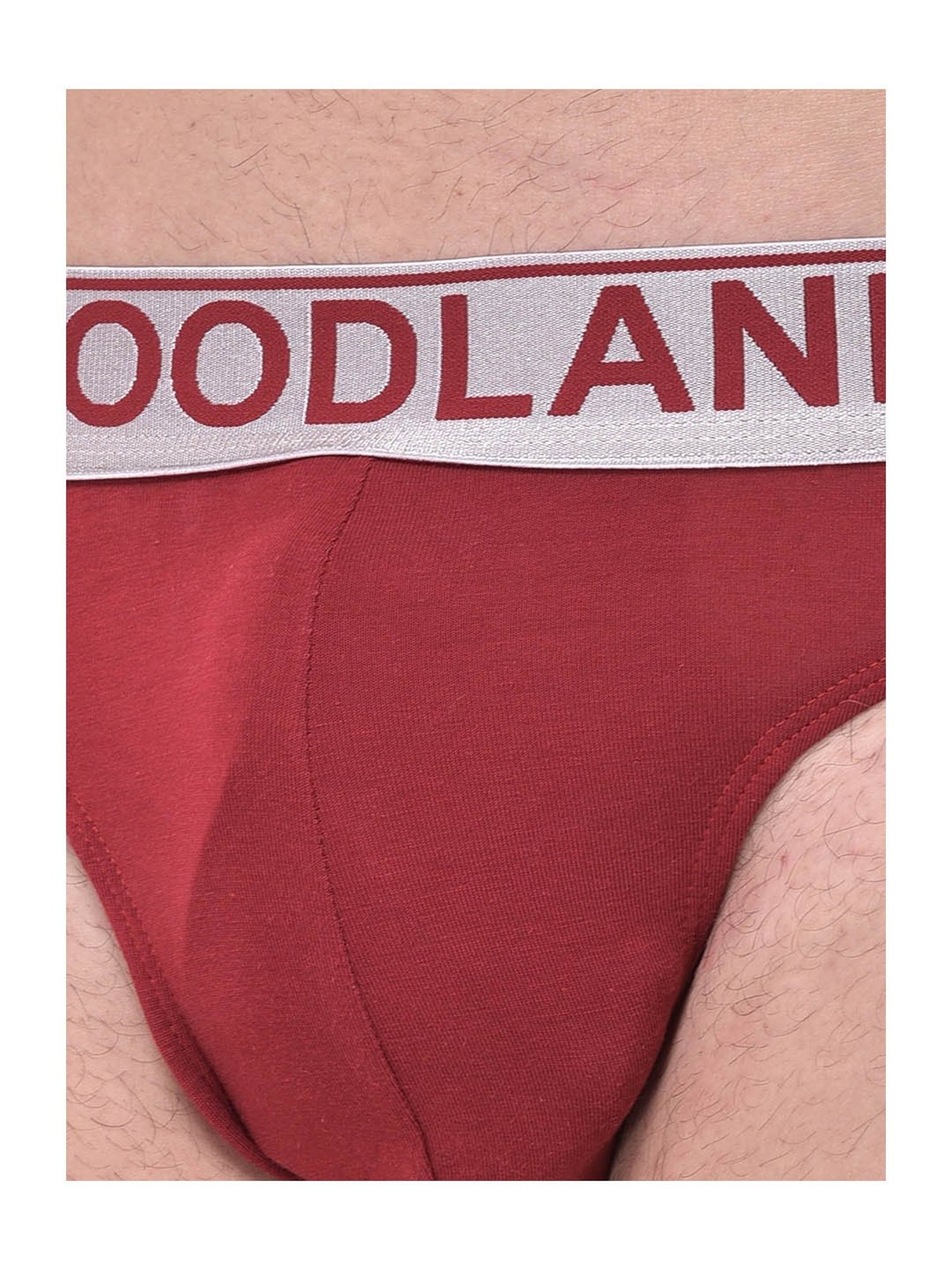 Woodland Maroon Printed Briefs