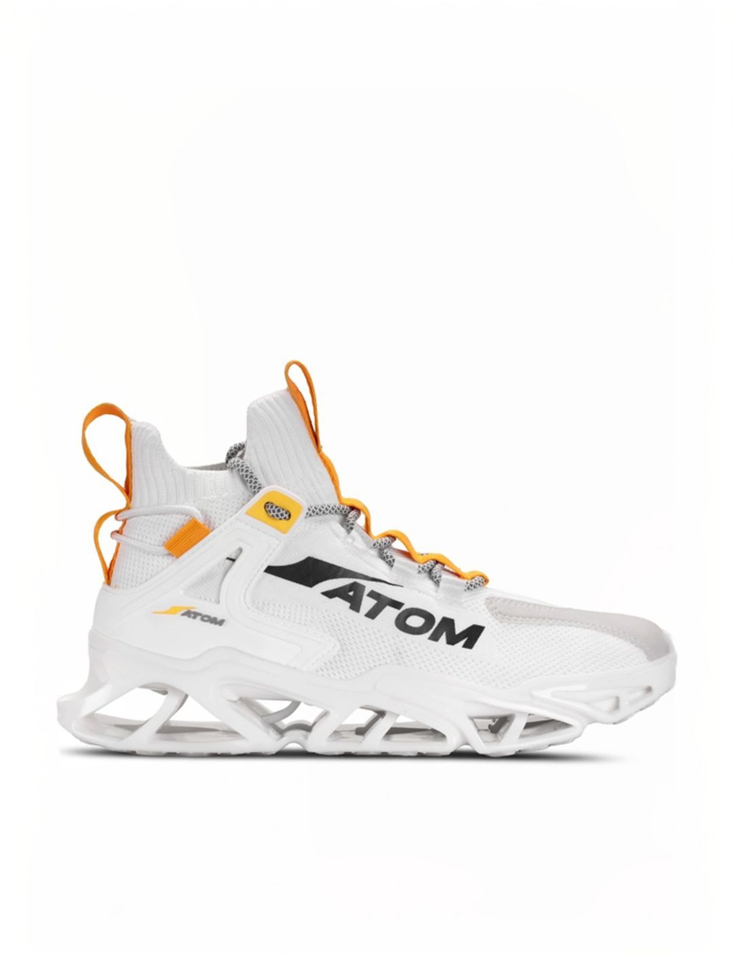 Atom Men's Hollow Man White Running Shoes