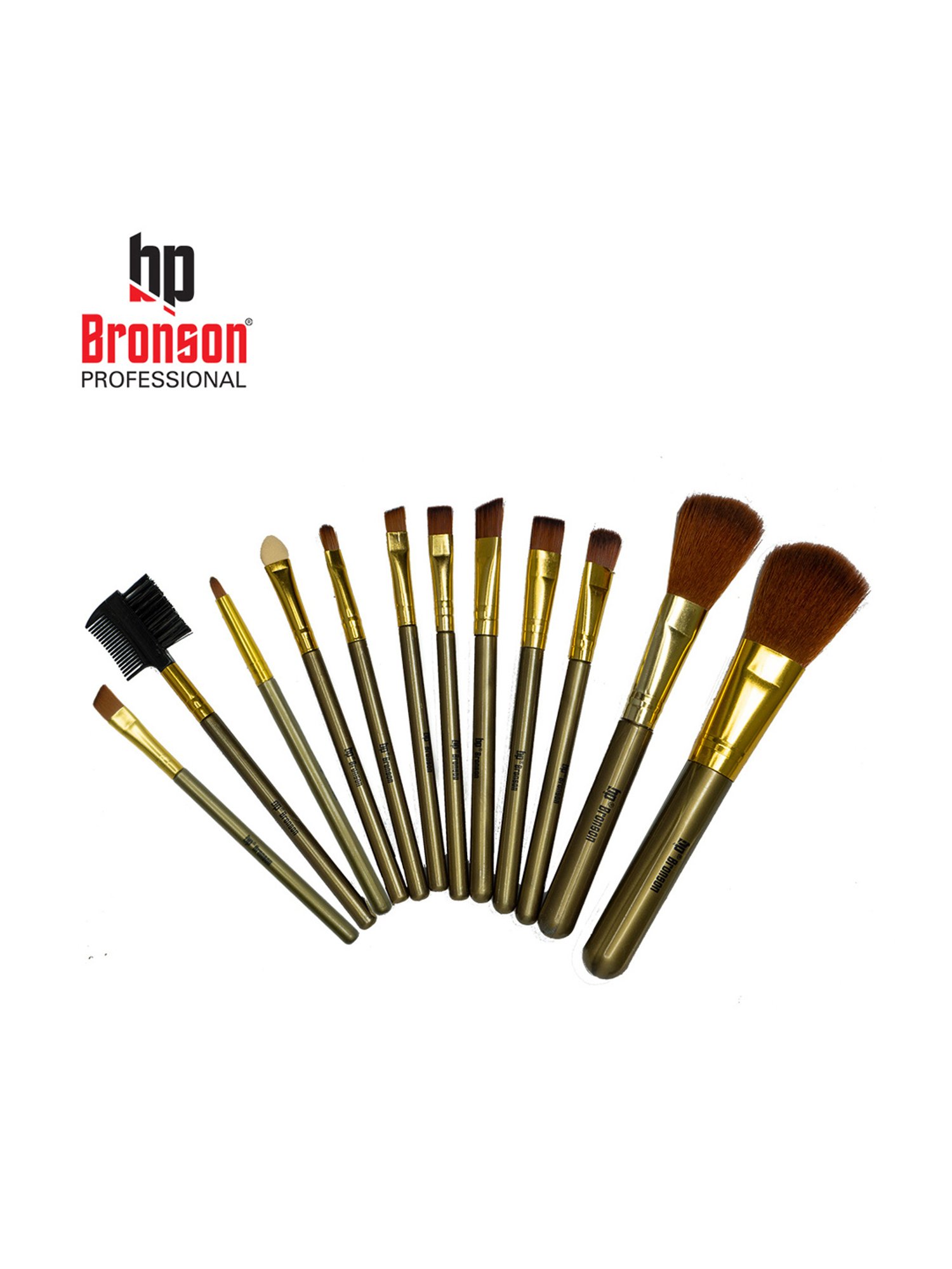 Bronson Professional Mini Makeup Brushes - Set of 12