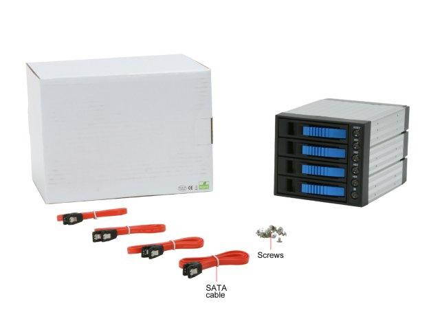 iStarUSA BPU-340SATA-RED 3x5.25" to 4x3.5" SAS/SATA 6.0 Gb/s Hot-Swap Cage