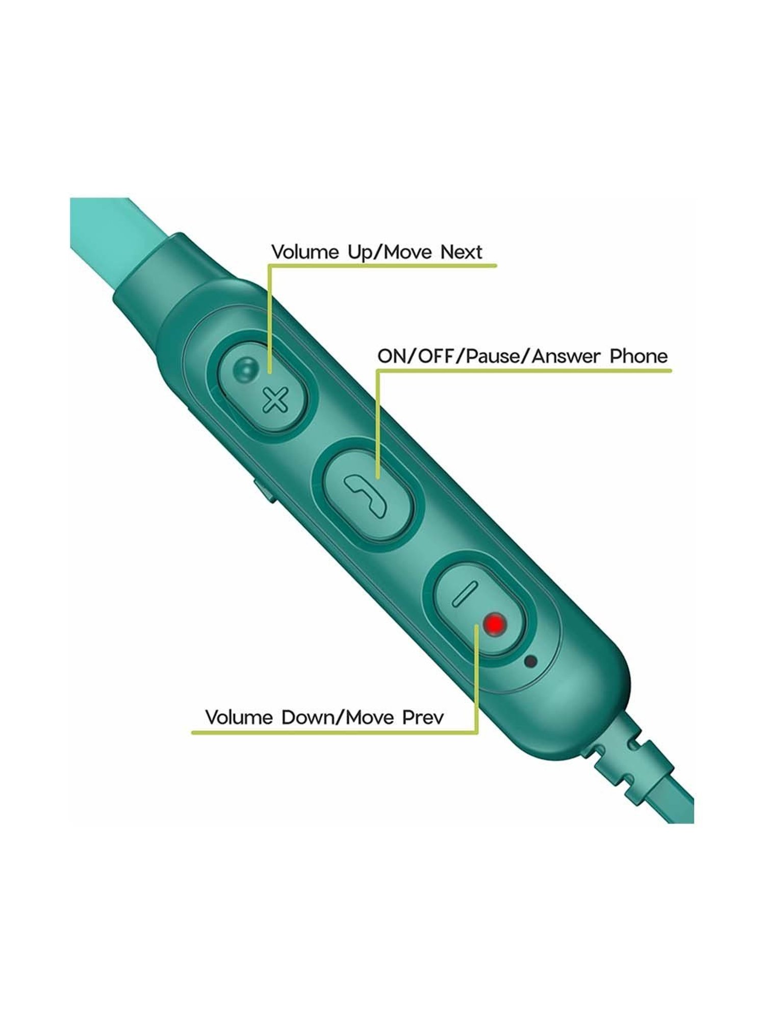Maxx NX3 Wireless Neckband with Rapid Charge (Cyan Blue)