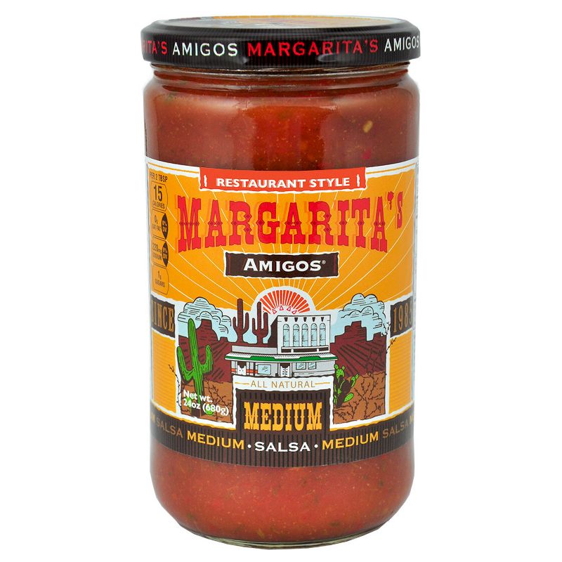 Margarita's Amigos Medium Restaurant Style Salsa 24oz
