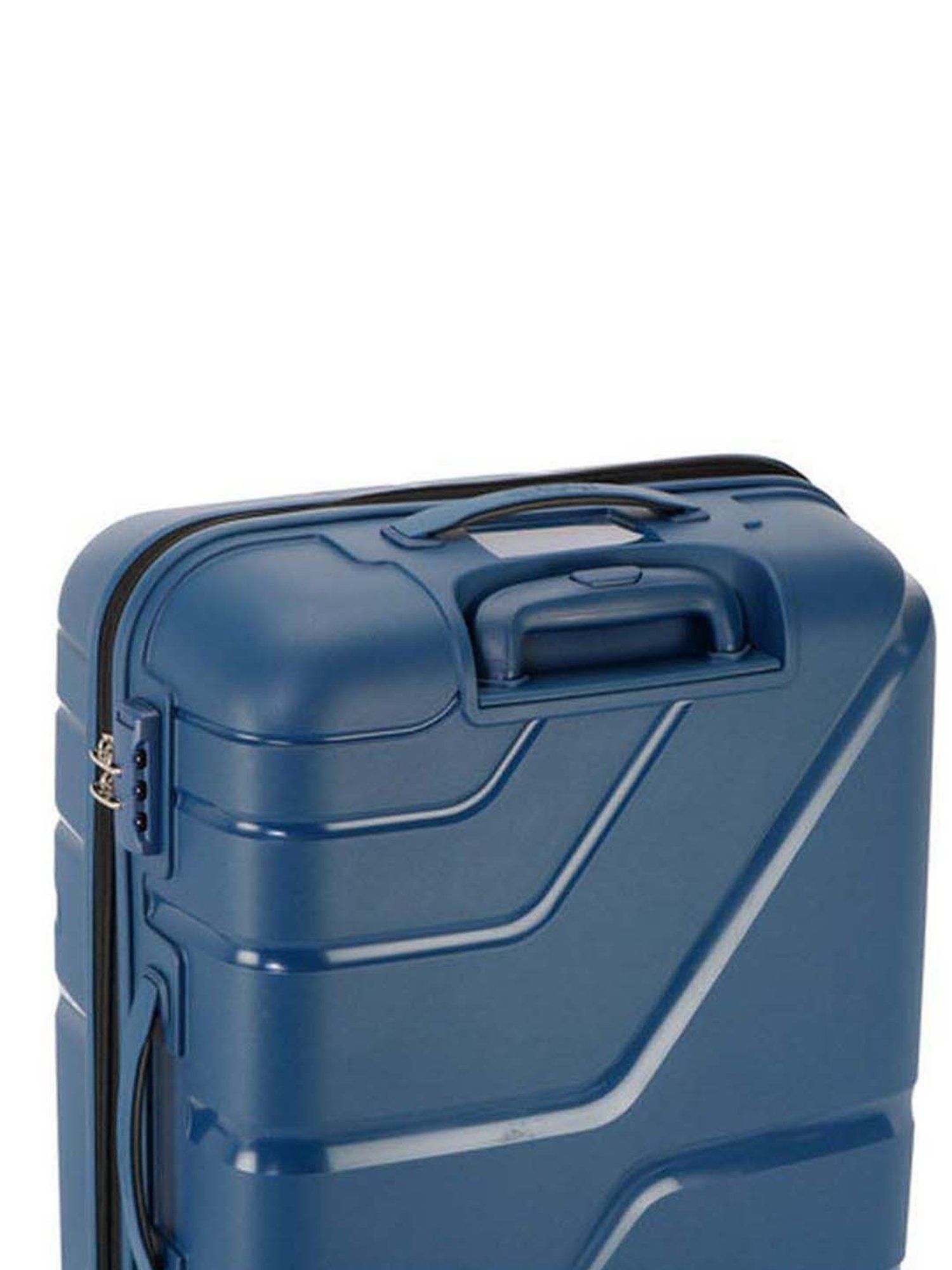 American Tourister Marine Blue Textured Hard Cabin Trolley - 38.5 cm