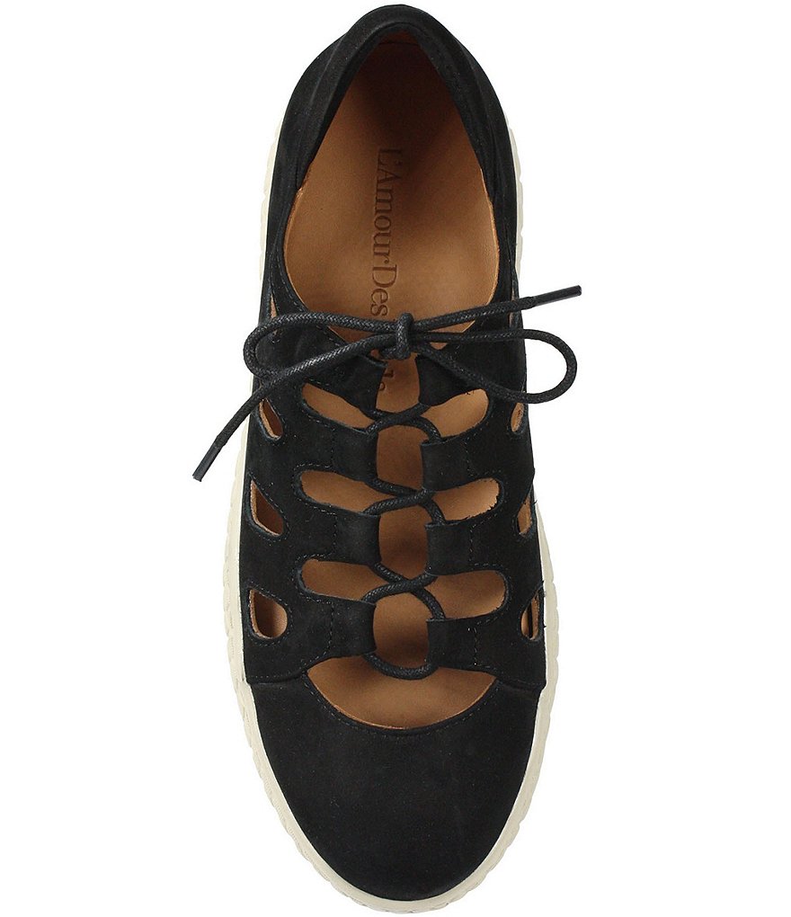 L'Amour Des Pieds Zarah Leather Cut Out Oxfords