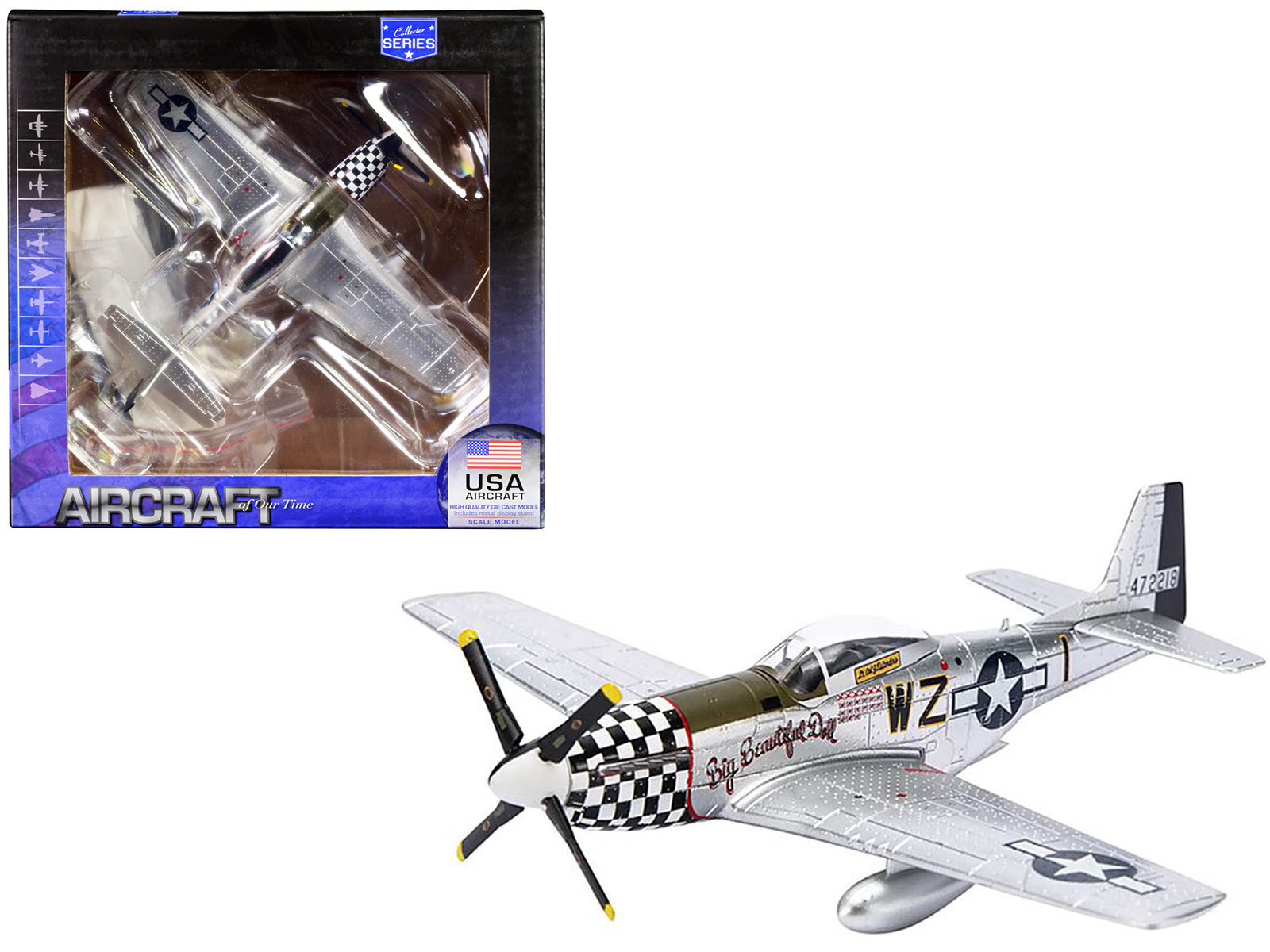 North American P-51D Mustang Fighter Aircraft "Lt. Col. McComas 118th Tactical Reconnaissance Squadron 23rd Fighter Group China" (1945) United States Army Air Force "Air Power Series" 1/48 Diecast Model by Hobby Master