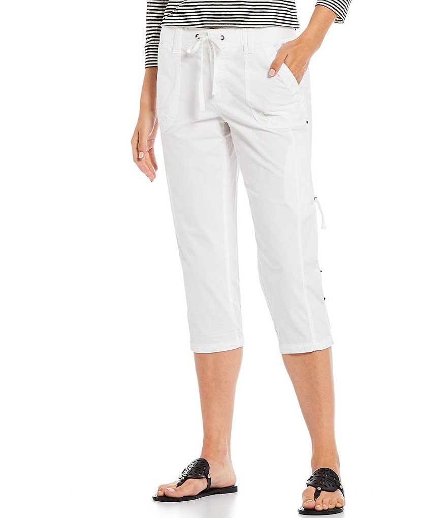 Intro The Poppy Roll-Tab Hem Capri Pants