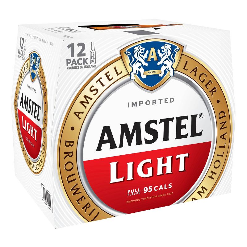 Amstel Light Lager Beer - 12pk/12 fl oz Bottles