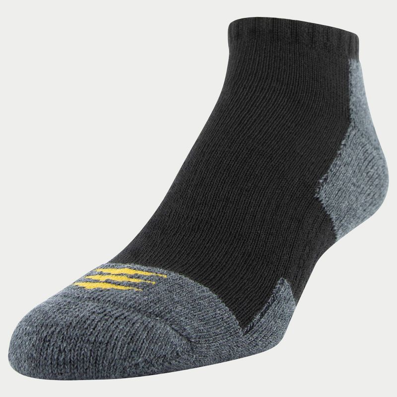 PowerSox Men's Workwear 6pk No Show Athletic Socks - Black Marl/Gray 6-12.5