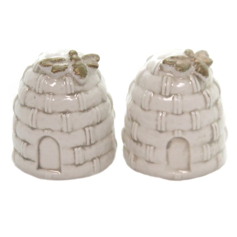 Tabletop 2.0" Beehive Salt & Pepper Honeybee Conservancy Amscan  -  Salt And Pepper Shaker Sets