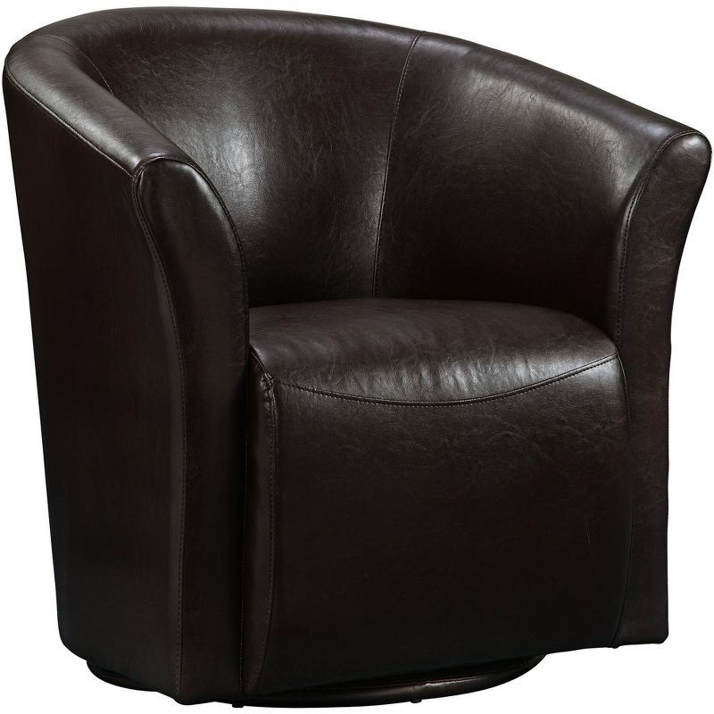 Studio 55D Rocket Rivera Brown Swivel Accent Chair