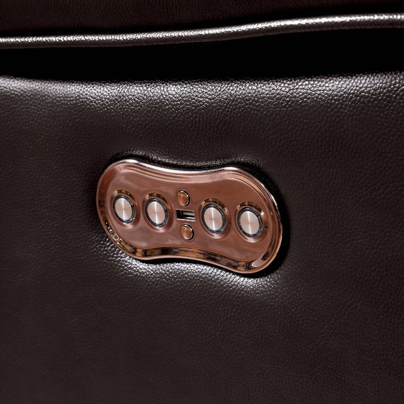 Ingham Power Recliner with Headrest Chair Dark Brown - HOMES: Inside + Out