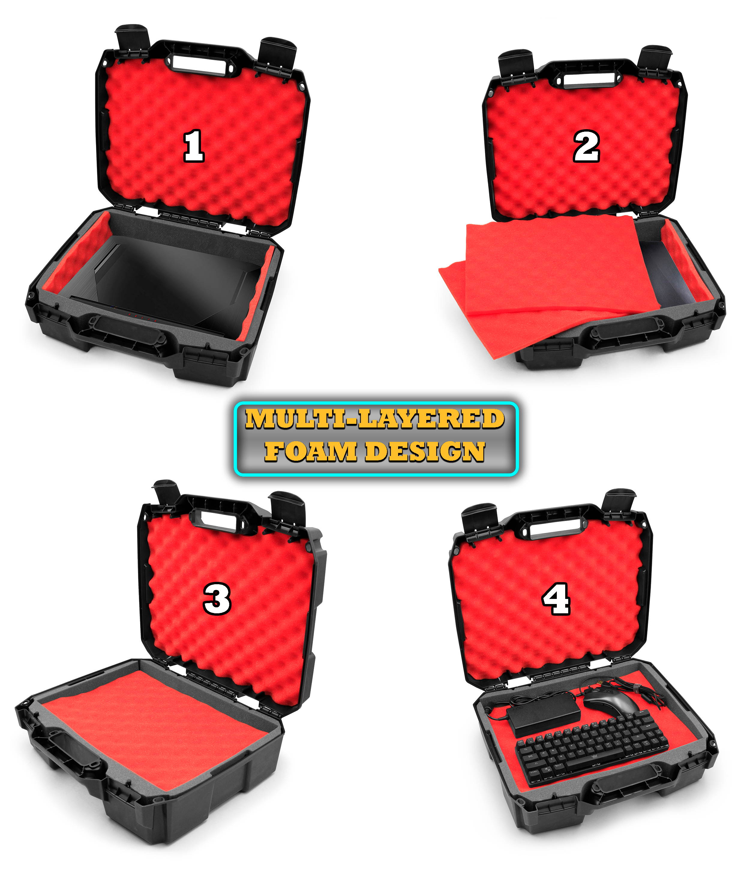 CASEMATIX 15.6 Hard Laptop Case fits Acer Nitro 5 Gaming Laptop, Asus Zephyrus G14, MSI GS65 Stealth, Razer, Dell XPS 15, Gigabyte Aero 15 and 15 inch Gaming Laptop Accessories