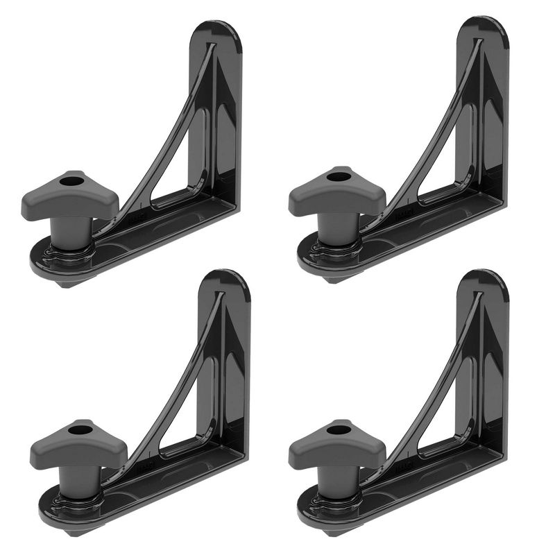 Rola 59794 Universal Truck Bed Rack Accessory Aluminum Load Stop Kit, Set of 4