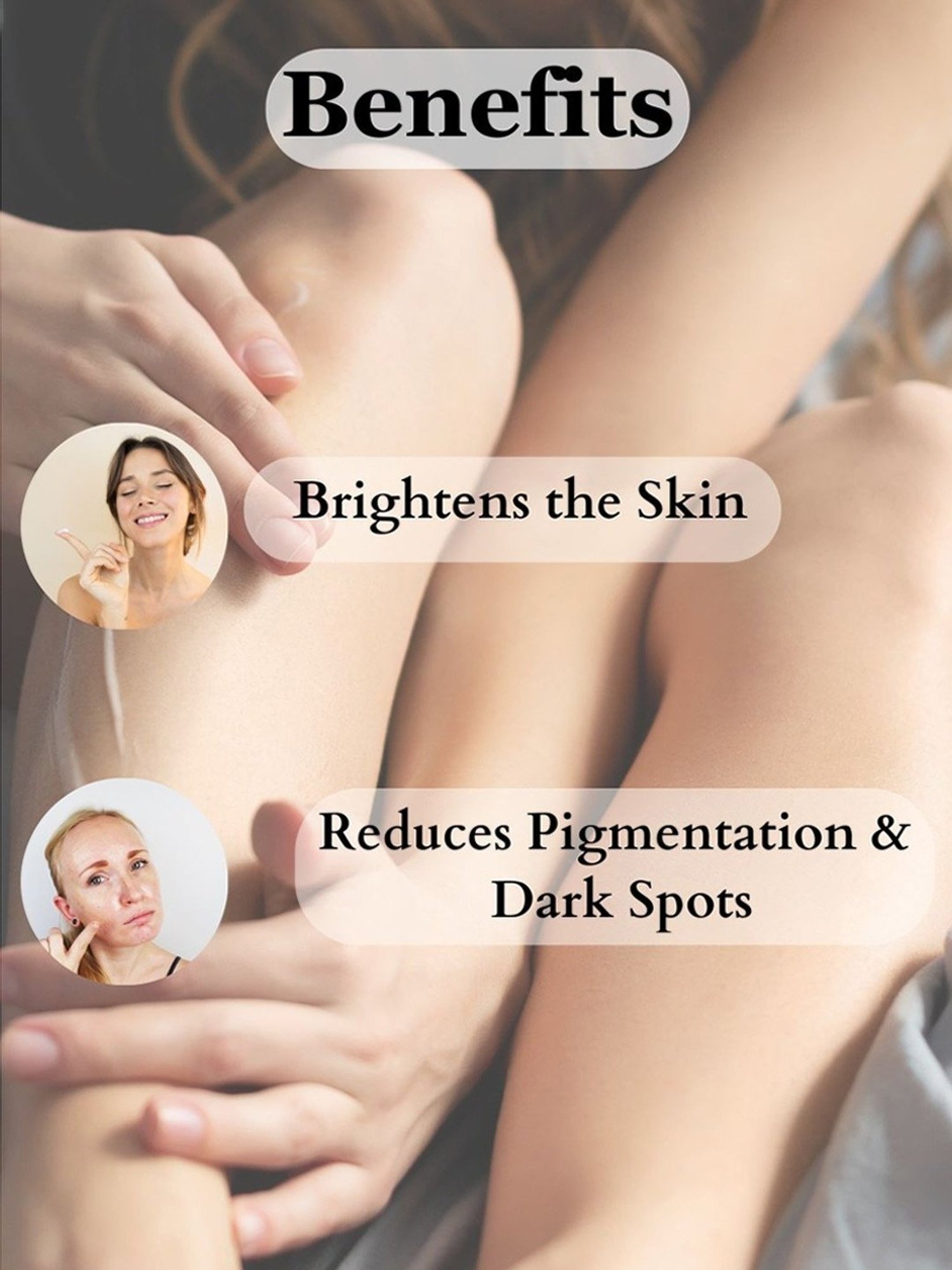 Vigini Skin Lightening Brightening Body Polishing Cream & Under Eye Cream