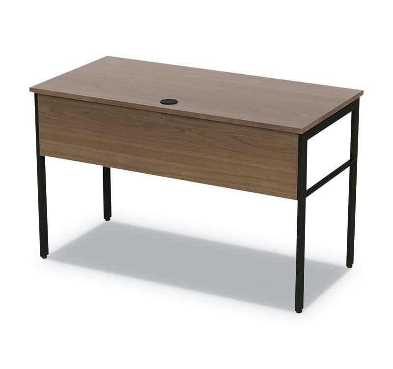 Linea Italia(R) Urban Desk Workstation, 47 1/4w x 23 3/4d x 29 1/2h, Natural Walnut UR600NW
