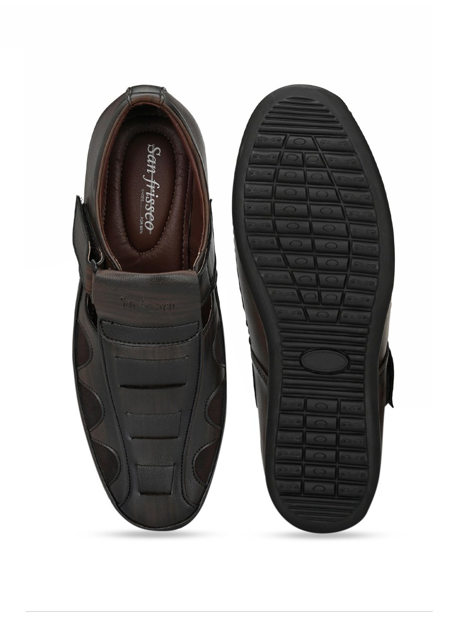 San Frissco Men's Brown Fisherman Sandals