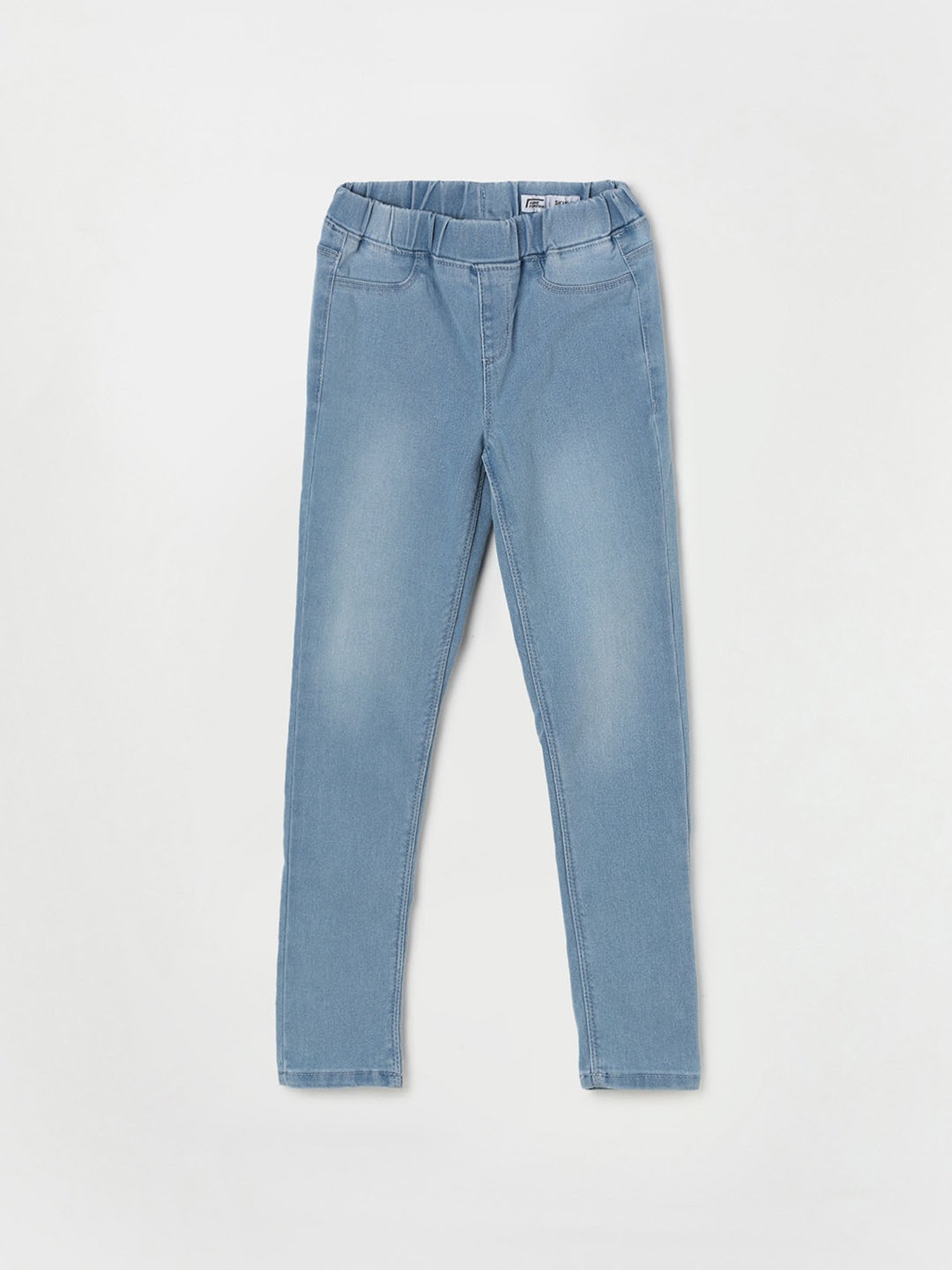 GJ baby Girls Blue Washed Jeans
