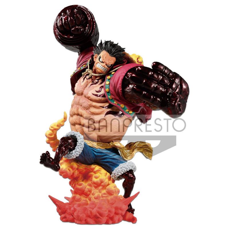 Banpresto One Piece Monkey D Luffy Gear 4 Kong Gun Crimson 9.5" Figure Statue