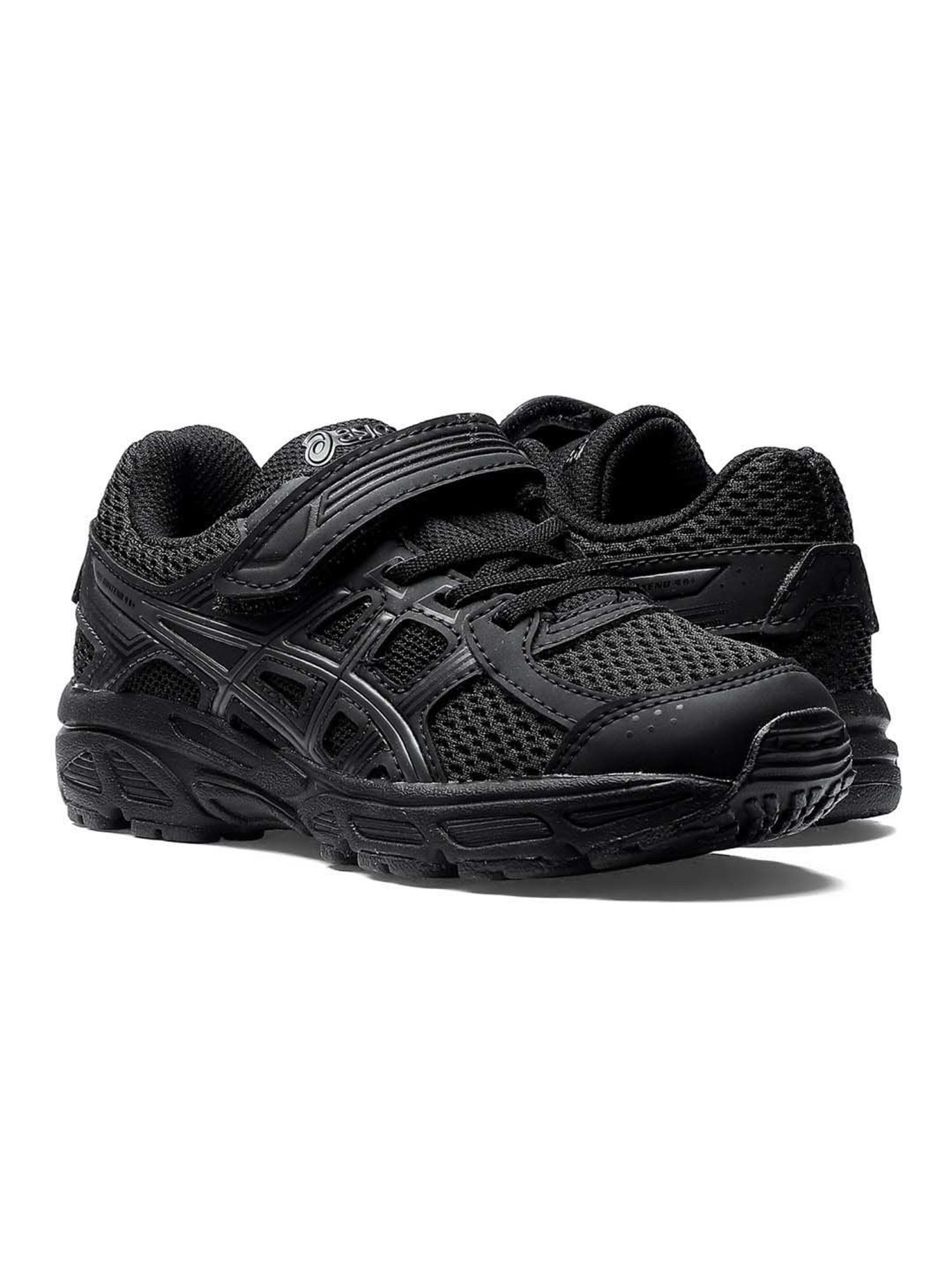 Asics Kids CONTEND 4B + VEL Black Velcro Shoes