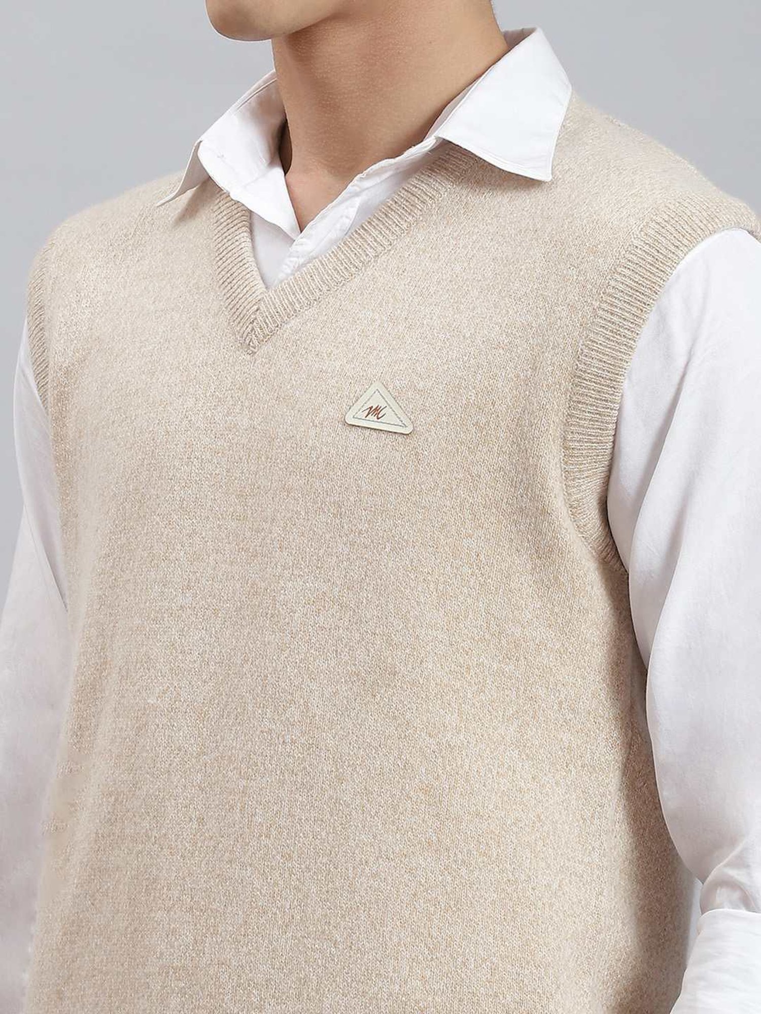 Monte Carlo Beige Regular Fit Sweater