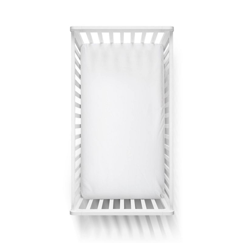 Goumi Baby Organic You are Loved Fitted Sheet Set - White 2pc