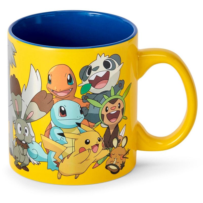 Just Funky Pok'emon XY Series Large Pok'emon Group Foil Print Coffee Mug | Holds 20 Ounces