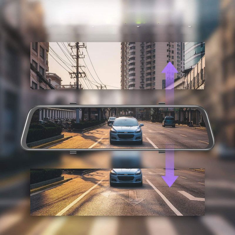 TOGUARD CE70 12" GPS Voice Control Touch Screen 2.5K Dash Cam with Night Vision