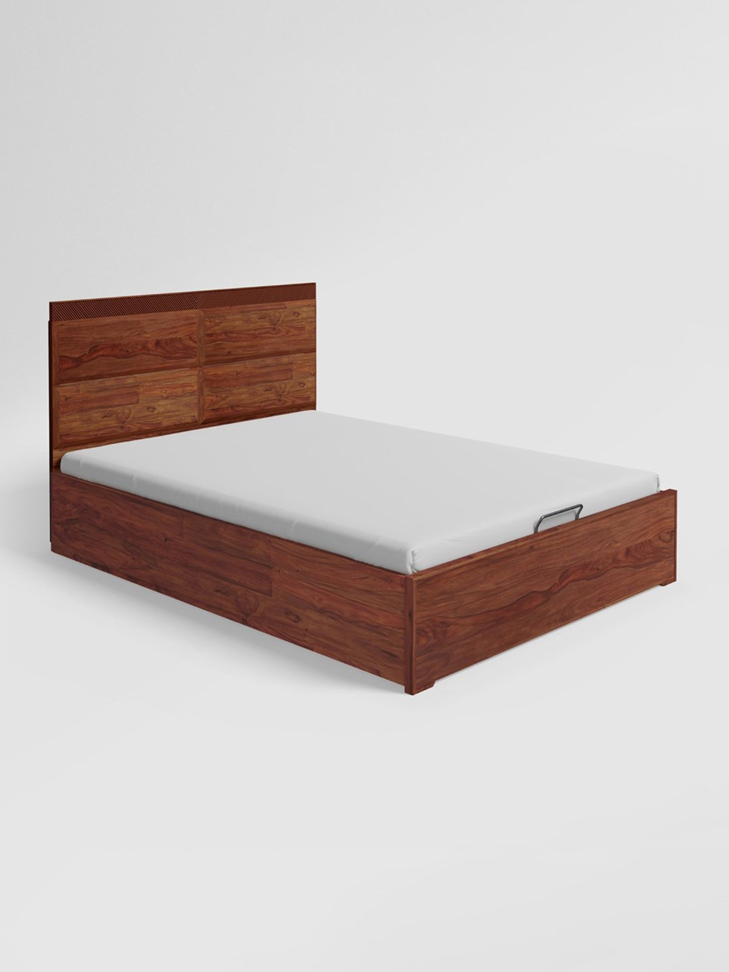 Nilkamal Riva Black Engineered Wood King Size Bed with Storage