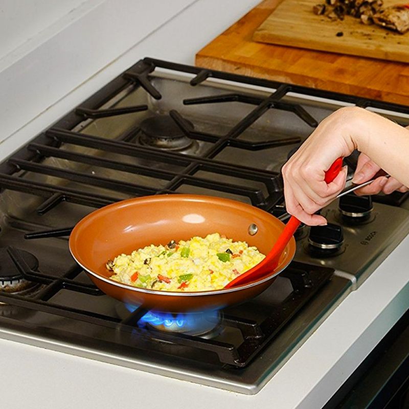 Better Chef 3 Piece Ceramic Coated Fry Pan Set in Copper