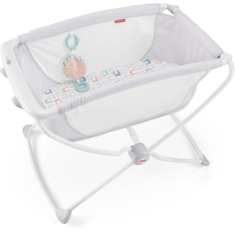 Simmons Kids' Silent Auto Gliding Deluxe Bassinet - Embossed Paisley
