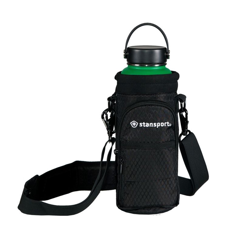 Stansport Bottle Carrier Up To 40oz Bottles Black
